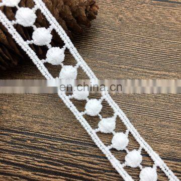 1.8cm X02722 2017 new fancy embroidery design beaded stretch trim lace