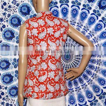 Jacket Winter Warm Coat Hand Block Printed Coat Women's Coat photo-3