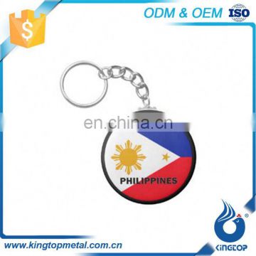 Hot Quality Souvenir Item Philippines Wholesale Personalized Keychain Key Tags Laser Engraved