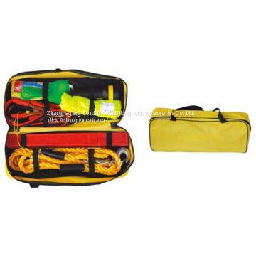 9 Pieces Auto Vehicle Safety Tools Kit with EN471 warning triangle