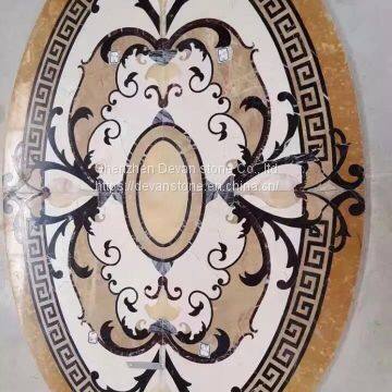 Arabic Floor Marble Tile Flower Pattern Floor Waterjet Medallion photo-3