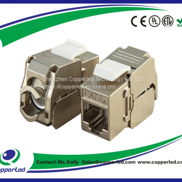 FTP Cat.6A Keystone Jack 180 degree