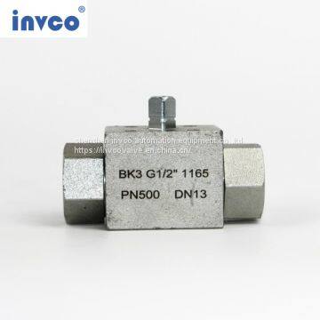 INVCO Pneumatic Actuator 3 Way High Pressure Ball Valve ,Stainless Steel Pneumatic Ball Valve for High Media photo-4