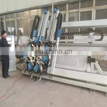 Aluminum window four head corner combining machine