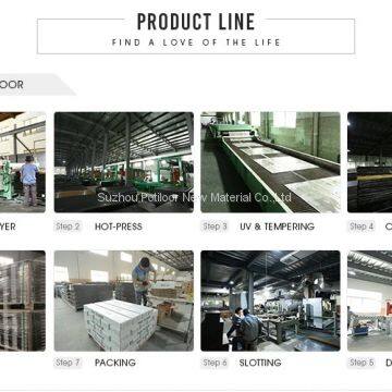 SPC Floor Vinyl Flooring Sheet Tiles Slotted Click Lock 5.0mm Thickness 0.15mm Wear Layer photo-2