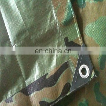 camouflage poly tarps used for camping, hunting and army training