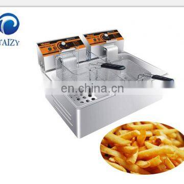 Electric 2 Tank Fried Chicken Deep Basket Fryer deep fryer