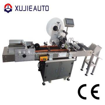 automatic empty paper bag adhesive sticker flat surface labeling machine