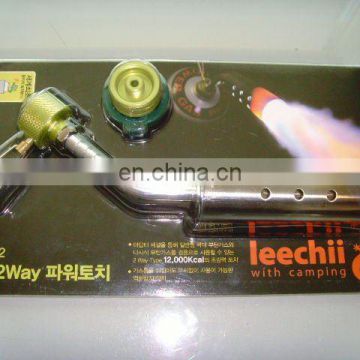 Blow gas torch with adaptor