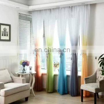 Hot Sale Polyester Semi Ombre Printed Sheer Curtain Panel