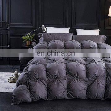 Cotton woven cambric sateen fabric custom home hotel use white duck goose filled down duvet comforter