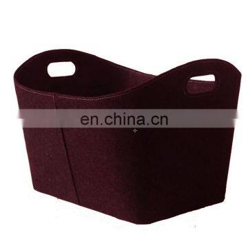 Felt Firewood Basket Leather Logo photo-4