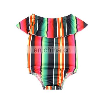 Fancy girl infant & toddlers mexican serape flutter sleeve romper