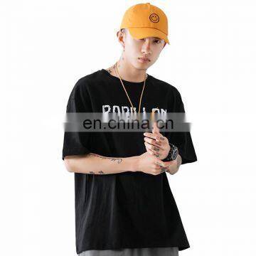 Custom Logo Design Clothing Man t Shirt Black