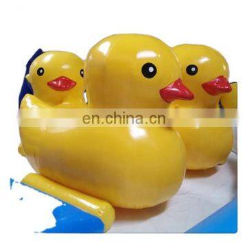 Giant inflatable cartoon yellow rubber duck, water fixed yellow duck cartoon figure for promotion