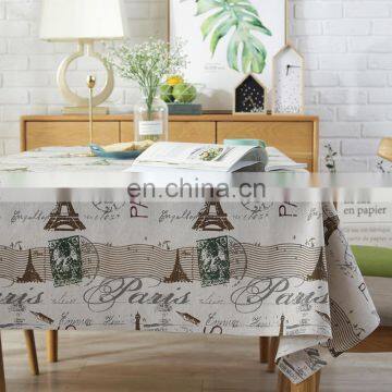 Hot Sale Square Table Cloth Banquet Table Cloth The Eiffel Tower Printed Hotel Table Cloth photo-6