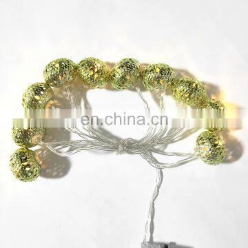 10L Led Iron Ball Night Ceiling Light Christmas Decoration Wall String Lights Indoor Home Garden Room Strip Lighting Morden