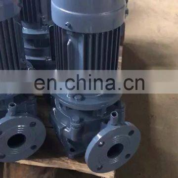 Vertical in-line pipeline booster centrifugal pump for water