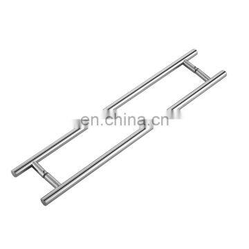 H type Double Sided Stainless Steel Glass Door Pull Handles Sliding Glass Made in China