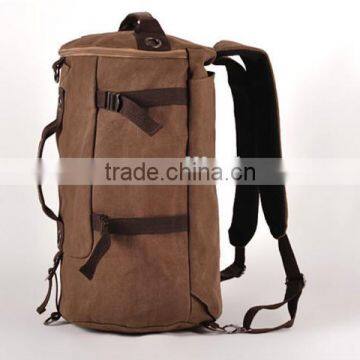 High Quality Mutifunctional Canvas Duffle Bag Sports Outdoor Travel Backpack photo-3