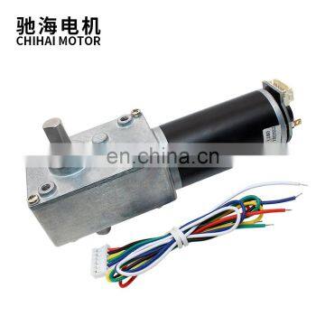 ChiHai Motor CHW-4058-3162ABHL DC 24v Worm Geared Motor High Torque D Shaft 12v Motor Rotating Table Door Self-lock