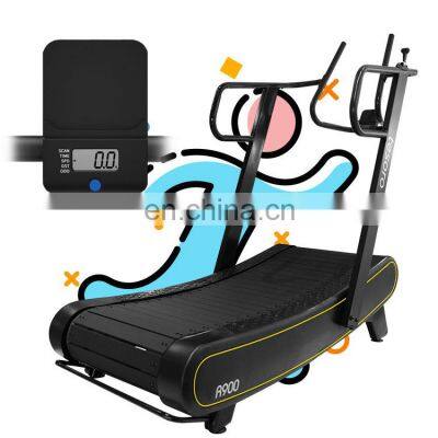 Zero energy consumption Curved treadmill & air runner equipment exercise treadmills  suitable for HIIT for gym fitness