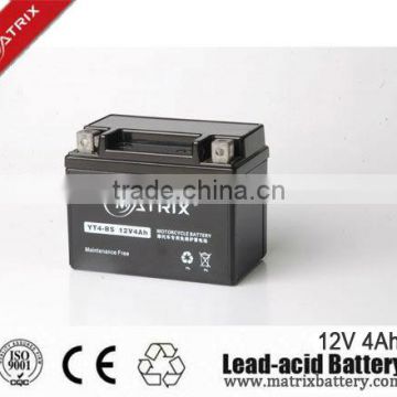 lead acid ytx4-BS maintenace free motorcycle battery