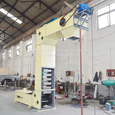 Powder particle Z type bucket elevator conveyor machine