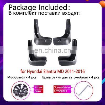 Mudguards Mudflaps Fender Guards Splash Mud Flaps Cladding Car Accessories for Hyundai Elantra MD 2011 2012 2013 2014 2015 2016 photo-3