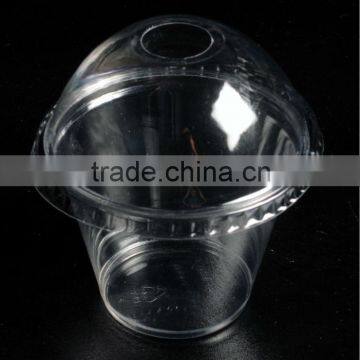 Most Popular in Europe-- Medium Size (9oz/270ml) Translucent Disposable Plastic Ice Cream Cup With Matching Flat or Dome Lids photo-3