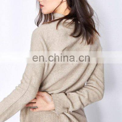 Women Thick Custom Fashion Elegant Cashmere Knit Pullover Sweater With Sleeve Beads photo-3