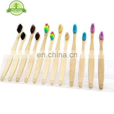 natural economic wooden toothbrush Custom Organic  Bamboo Toothbrush