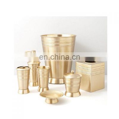 gold bathroom set