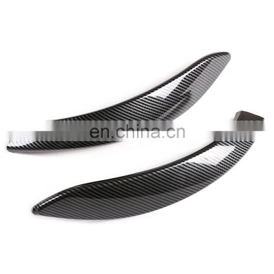 2Pcs Car Interior Door Handle Cover Trim For BMW 3 Series F30 F31 F34 2013~2019 Carbon Fiber ABS Trim Handle Sticker Auto Access