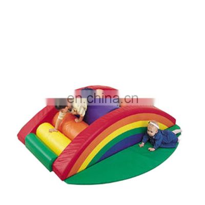 Colorful indoor playground design child soft play climbing set