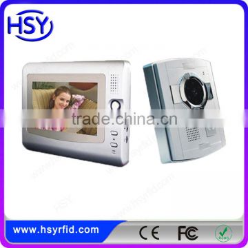 7 inch Wired Video Door Phone Color Display Doorphone with AC100V-240V / 50-60Hz Power