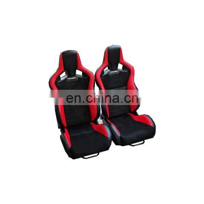 NEW design pvc red suede fiber glass carbon fiber racing seat performance car use seat