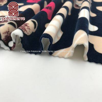 POLYRESERVE Single Side Blue Bear 2022 Fashion Design Stretch Fleece For Toy photo-4