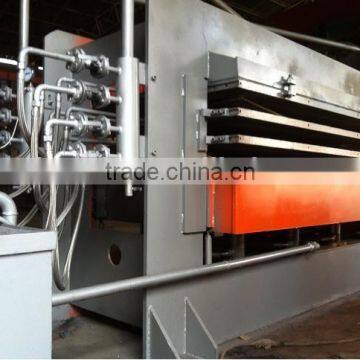 China 3 layers plywood Hot Press woodwork machine