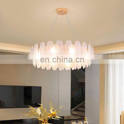 Hotel Villa Project Decorative Pendant Lighting Indoor Luxury Glass Chandelier Postmodern Ceiling Pendant Lamp photo-5