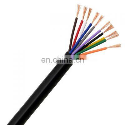 High Quality RVV 10C 1.5mm Wire And Cable Manufacturer Air Conditioning Unit Signal Control Cable 100Ft Lighting Cable