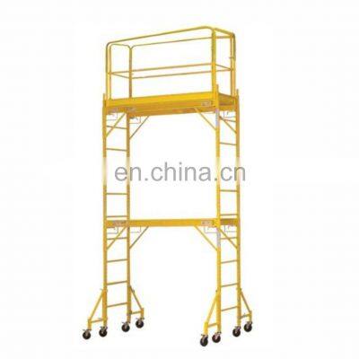 12Feet Platform Height Movable Portable Mobile Baker Scaffold with 1m Guardrail