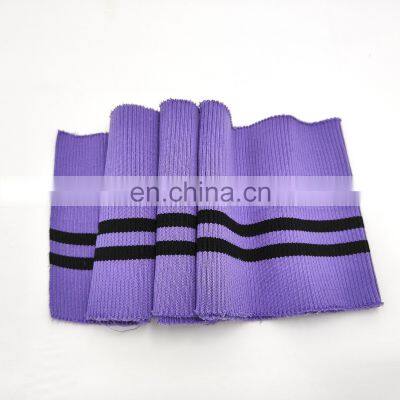 Besr quality polyester 1x1 2*2 flat rib cuff knitting high quality rib hem