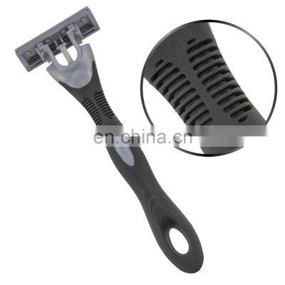 Triple Blades Disposable Women Razor Razor Factory High Quality Sharp Shaving Blade With Aloe Vera Strip Bikini Razor LY3-03B4