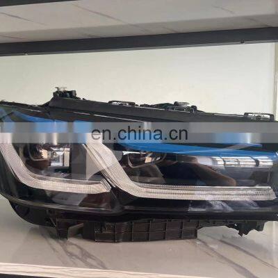 High quality aftermarket full LED Blue eyebrow headlamp headlight for BMW 5 series G30 G38 head lamp head light 2018-2020