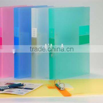 transparent pp clip file folders business manager carrying file holder metal clip file holder