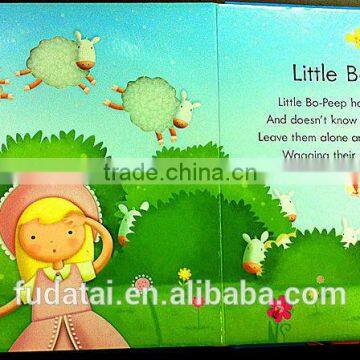 FDT customized eco-friendly baby education soft animal touch and feel board book printing