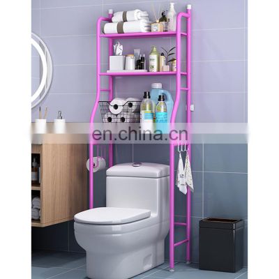 Hot selling multifunctional 3-layer shelf space-saving toilet paper holder with bathroom shelf