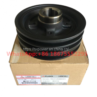 ME017116 Crankshaft Pulley Mitsubishi FUSO Engine Parts for 4D32/4D33/4D35/4D36