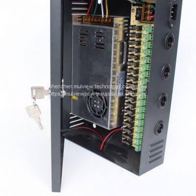 Multiple Outputs 18CH 12V25A 300W Access Control CCTV Camera Central Power Supply Unit Ce IEC photo-3